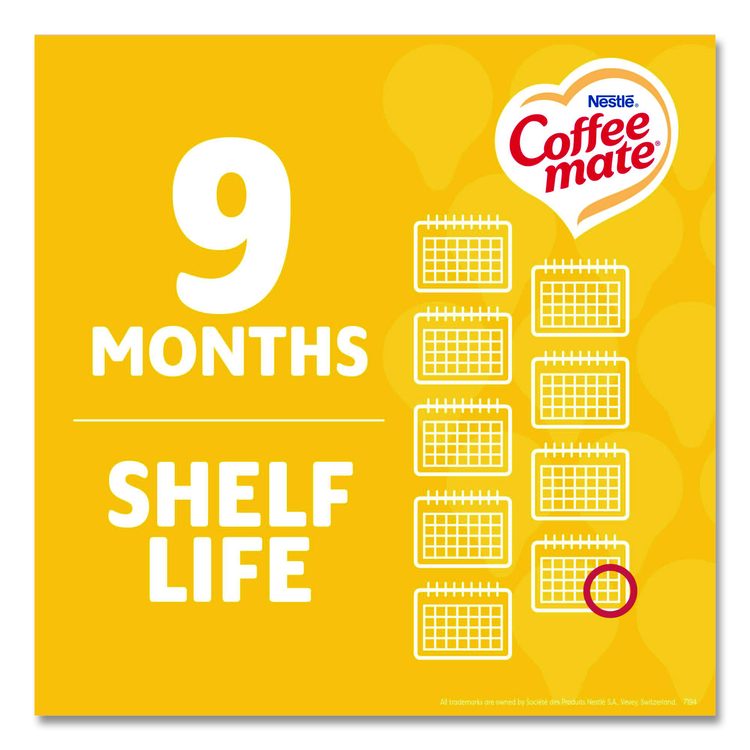 Liquid Coffee Creamer, Zero Sugar Hazelnut, 0.38 oz Mini Cups, 50/Box