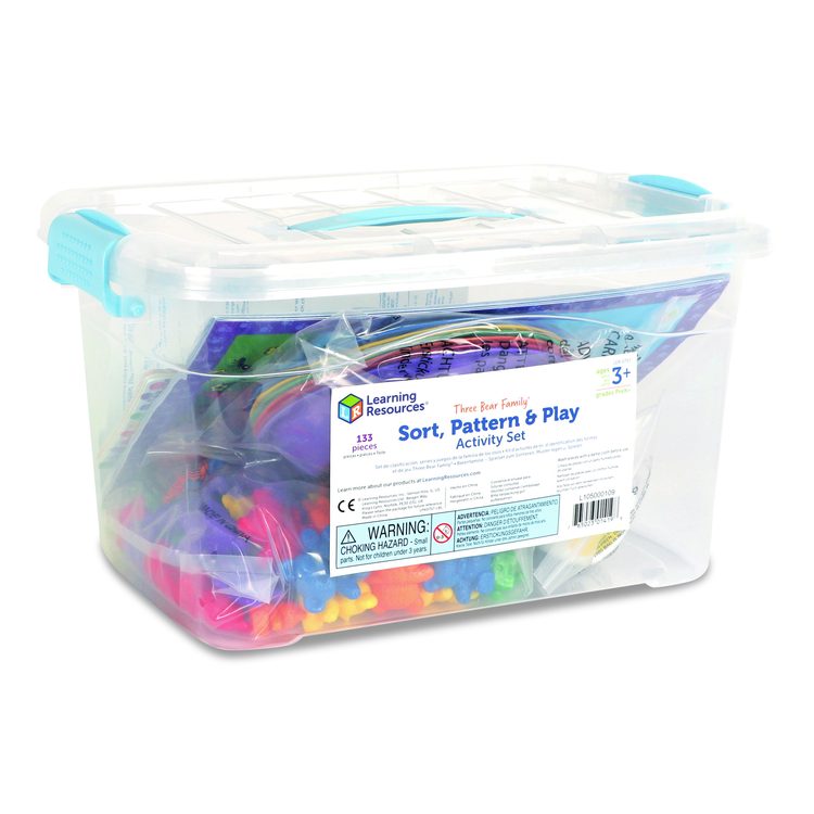 Three Bear Family Sorting Activity Set, Pre-K to K, 133 Pieces
