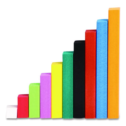 Cuisenaire Rods Introductory Set, Grades Pre-K to 3, 74 Pieces