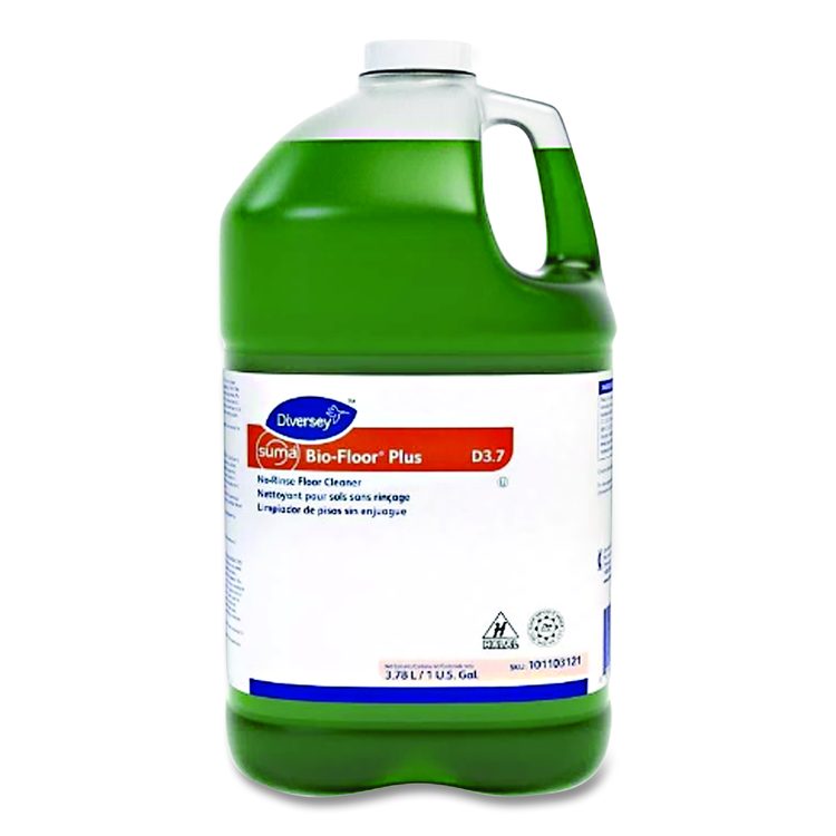 Suma Bio-Floor Cleaner, Unscented, Liquid, 1 gal Bottle, 4/Carton