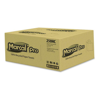 100% Premium Recycled Kitchen Roll Towels, 2-Ply, 11 x 8.8, White, 12 Rolls/Carton