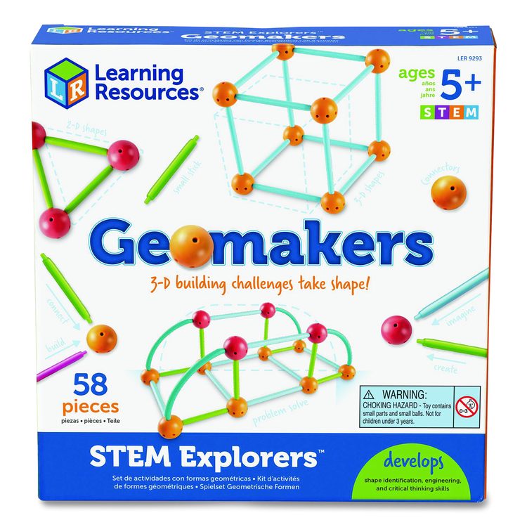 STEM Explorers Geomakers, Grades K to 2, 58 Pieces