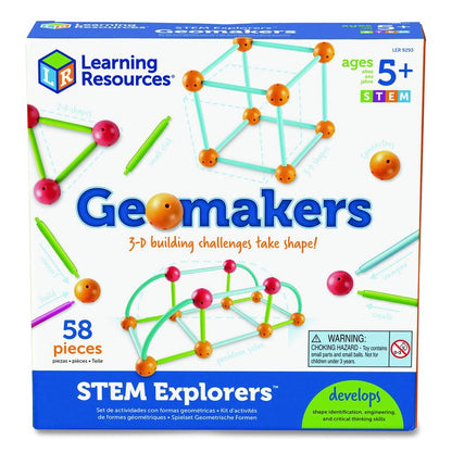 STEM Explorers Geomakers, Grades K to 2, 58 Pieces