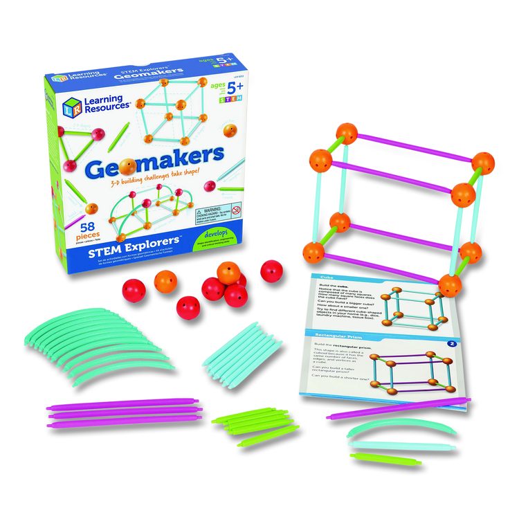 STEM Explorers Geomakers, Grades K to 2, 58 Pieces