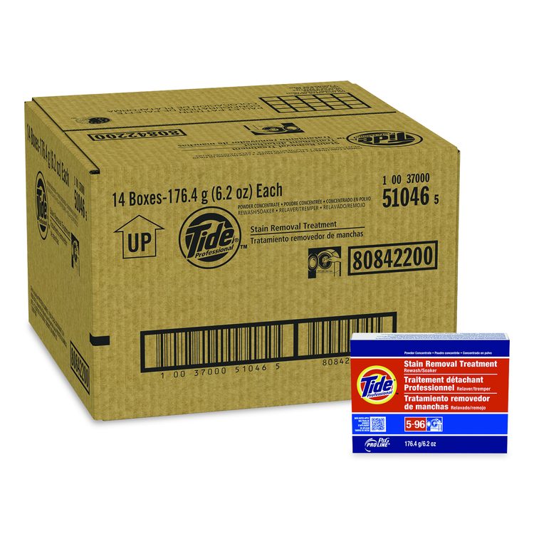 Stain Removal Treatment Powder, Unscented, 6.2 oz Box, 14/Carton