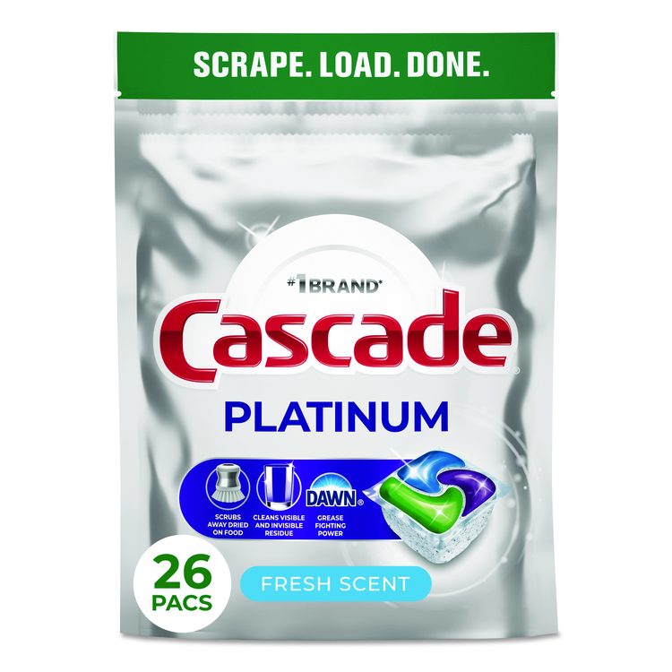 Platinum ActionPacs, Fresh Scent, 14 oz Pack, 26 Pods/Pack, 4 Packs/Carton