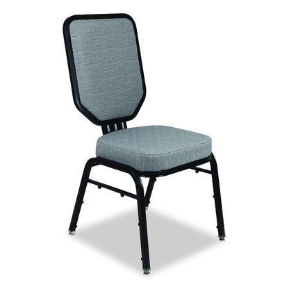 Flex-Back Banquet Chair, Supports Up to 500 lbs, 18.6" Seat Height, Morticia Lithium Seat/Back, Black Base, 2/Pack