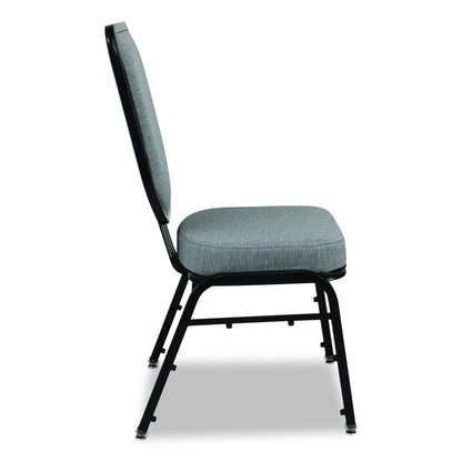 Flex-Back Banquet Chair, Supports Up to 500 lbs, 18.6" Seat Height, Morticia Lithium Seat/Back, Black Base, 2/Pack