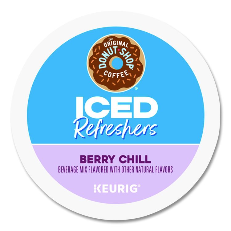 ICED Refreshers K-Cup Pods, Berry Chill, 20/Box, 4 Boxes/Carton