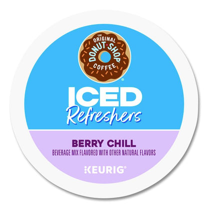 ICED Refreshers K-Cup Pods, Berry Chill, 20/Box, 4 Boxes/Carton