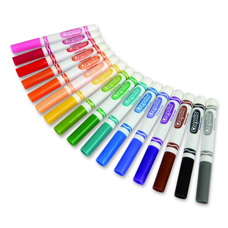 Non-Washable Marker, Broad Bullet Tip, Assorted Classic Colors, 256/Box