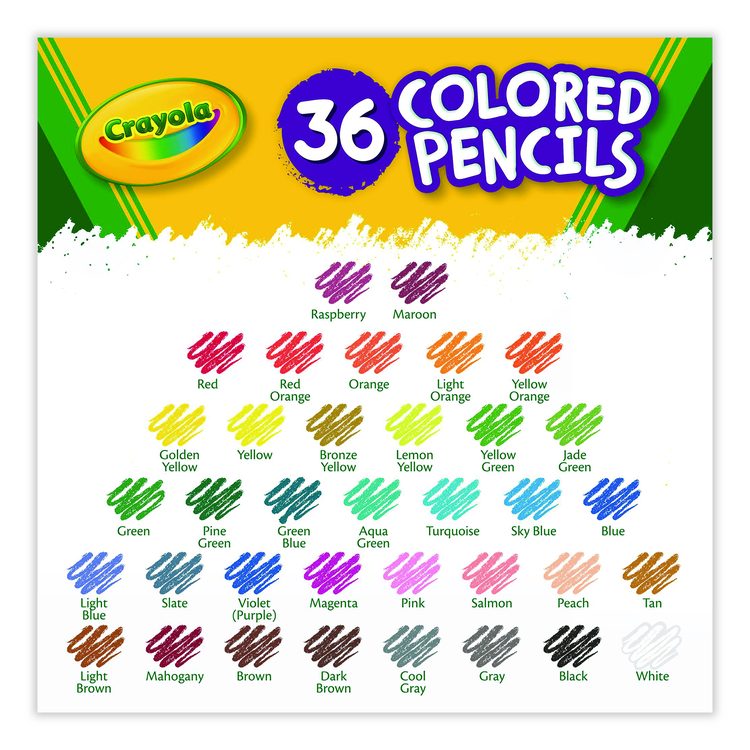 Short-Length Colored Pencil Set, 3.3 mm, 2B, Assorted Lead and Barrel Colors, 36/Pack