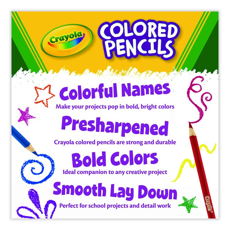 Short-Length Colored Pencil Set, 3.3 mm, 2B, Assorted Lead and Barrel Colors, 36/Pack