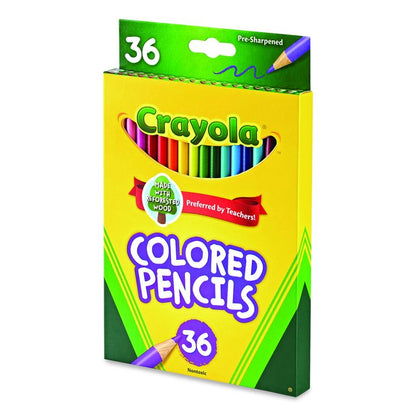 Short-Length Colored Pencil Set, 3.3 mm, 2B, Assorted Lead and Barrel Colors, 36/Pack