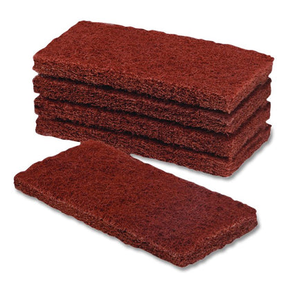 7910015124968, SKILCRAFT Baseboard Scrubber Kit Stripping Replacement Pad, 1 x 4.75, Brown, 5/Box