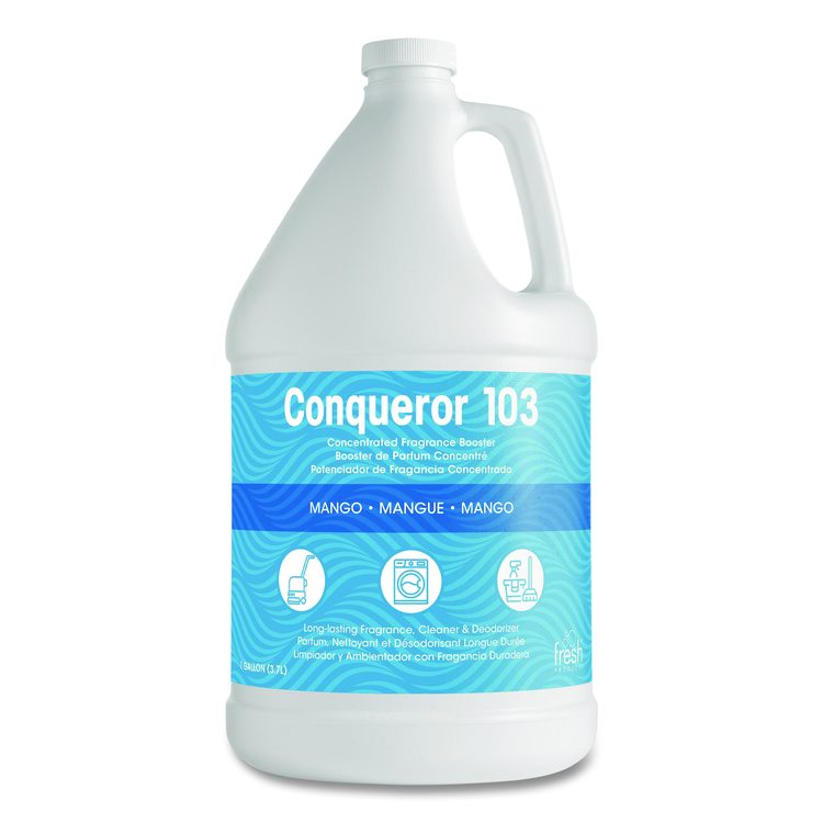 Conqueror 103 Odor Counteractant Concentrate, Mango, 1 gal Bottle, 4/Carton