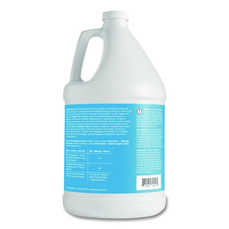 Conqueror 103 Odor Counteractant Concentrate, Cherry, 1 gal Bottle, 4/Carton