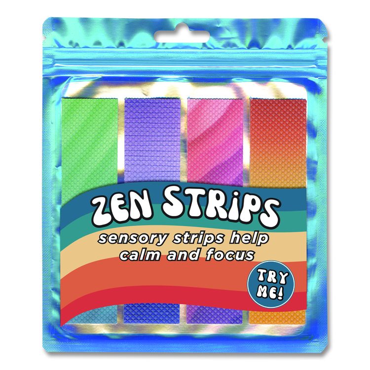 Bumpy Gradient Zen Strips, Ages 6 and Up, Assorted Colors, 4/Pack