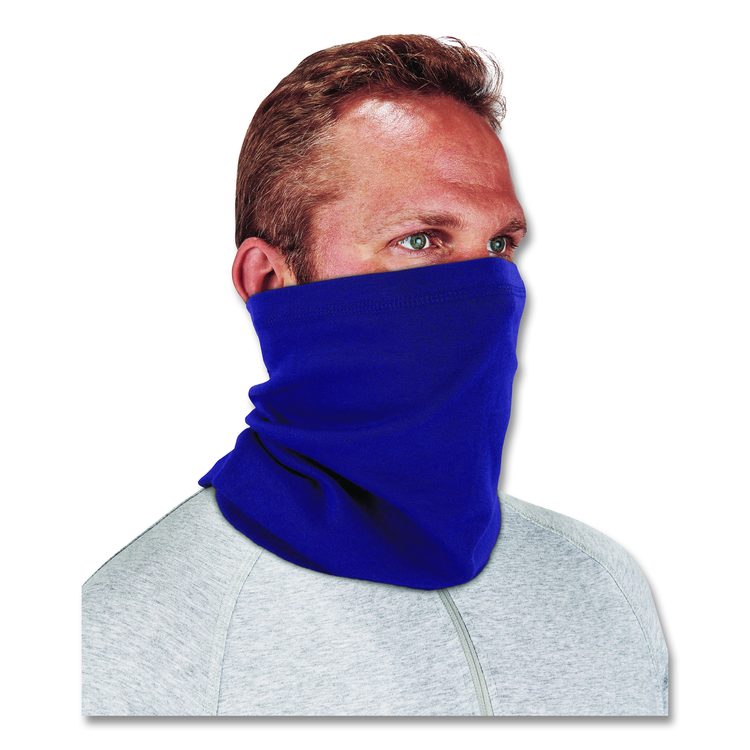 Chill-Its 6493FR FR Cooling Neck Gaiter, Modacrylic Knit, One Size Fits Most, Blue