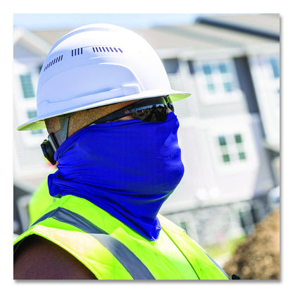 Chill-Its 6493FR FR Cooling Neck Gaiter, Modacrylic Knit, One Size Fits Most, Blue