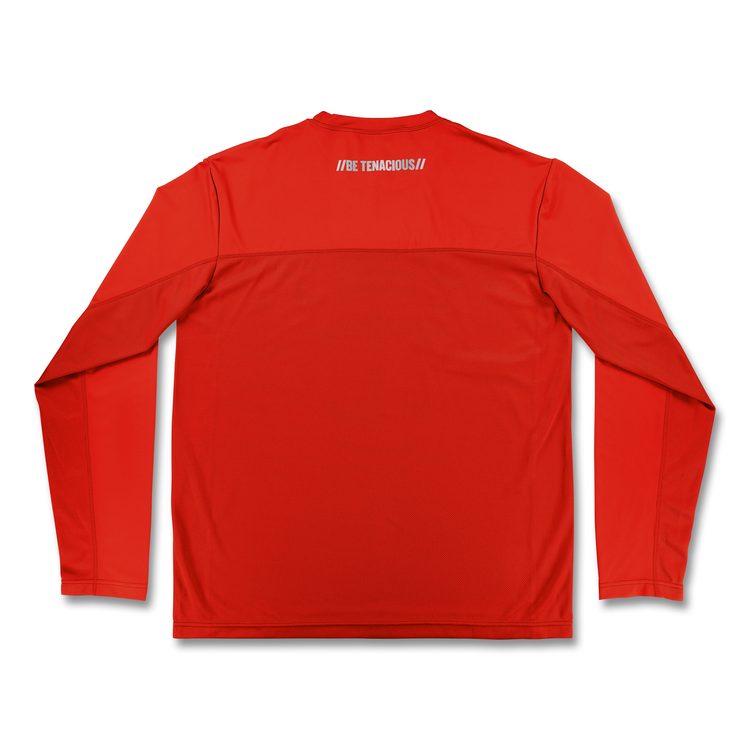 Chill-Its 6689 Cooling Long Sleeve Sun Shirt with UV Protection, Small, Orange