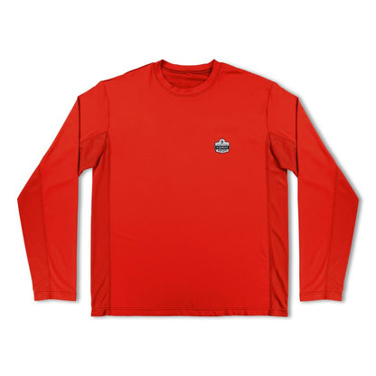 Chill-Its 6689 Cooling Long Sleeve Sun Shirt with UV Protection, 2X-Large, Orange