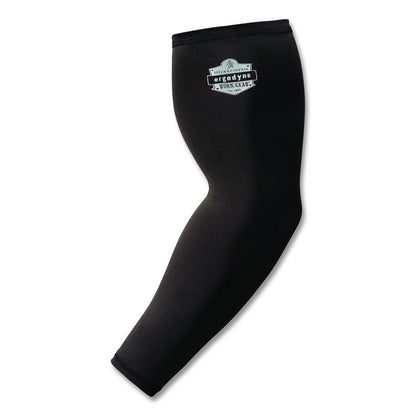 Chill-Its 6691 Cooling Arm Sleeves with Box-Handling Grip, Polyester/Spandex, X-Large, Black, Pair