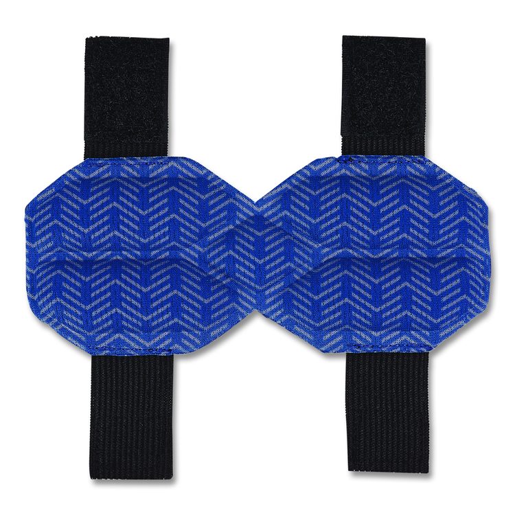 Chill-Its 6613 Hard Hat Cooling Ratchet Pad, 5.5 x 2, Blue, 3/Pack