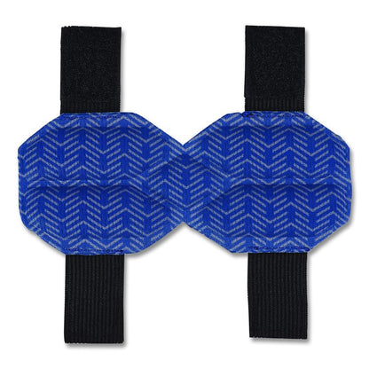 Chill-Its 6613 Hard Hat Cooling Ratchet Pad, 5.5 x 2, Blue, 3/Pack