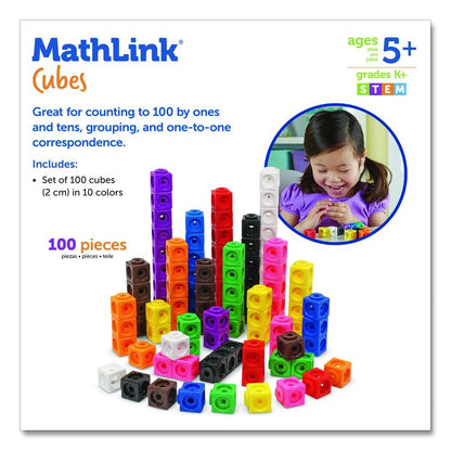 MathLink Cubes, Grades 1 to 3, 100 Pieces