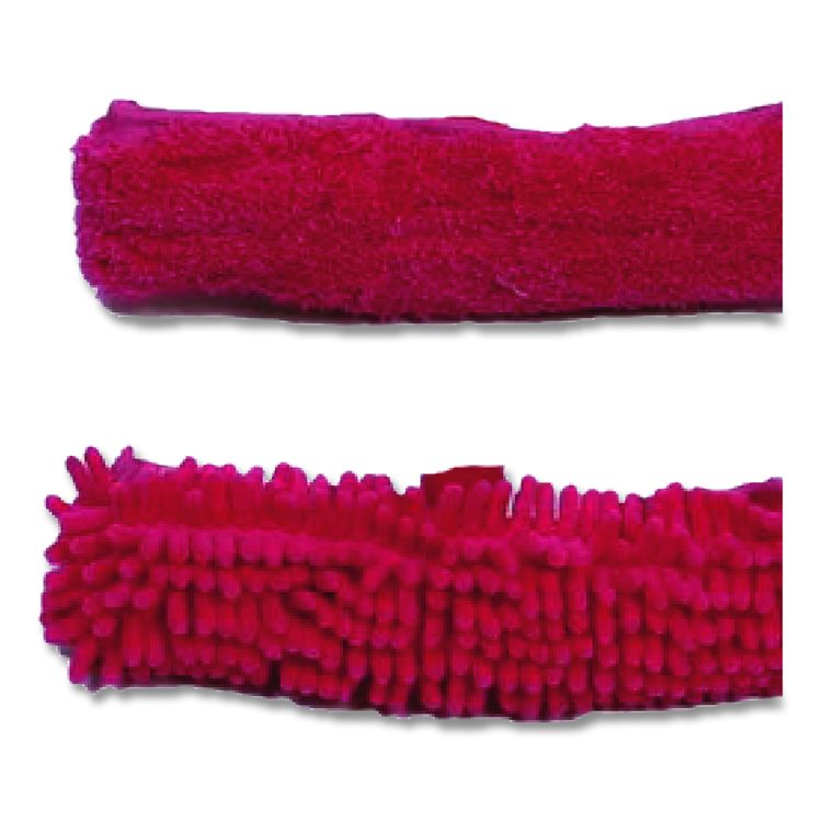 Window Cleaner Set, with Cleaning Heads, 11", 49" Plastic Handle, Raspberry