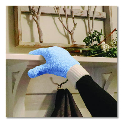 Dusting Set, Feather Duster, Dusting Wand, 2 Gloves, Blue