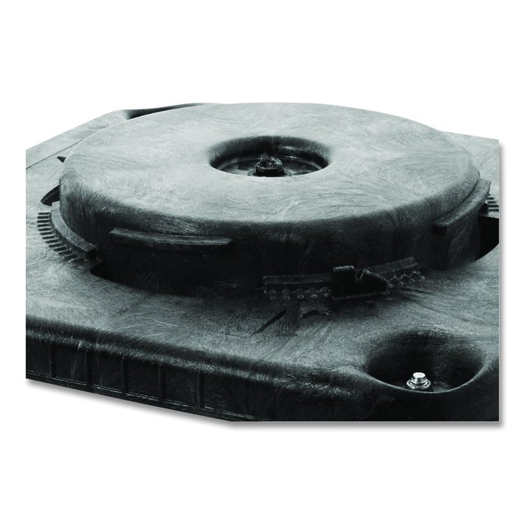 Brute Container Square Dolly, 300 lb Capacity, 17.25 x 6.25, Black