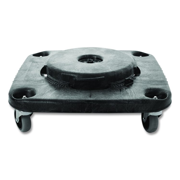 Brute Container Square Dolly, 300 lb Capacity, 17.25 x 6.25, Black
