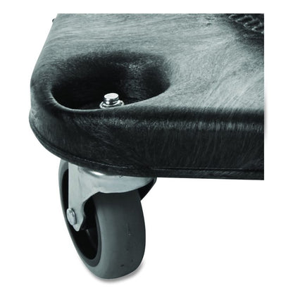 Brute Container Square Dolly, 300 lb Capacity, 17.25 x 6.25, Black
