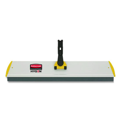 HYGEN Quick Connect Single-Sided Frame, Squeegee, 24 x 4.5, Aluminum, Yellow