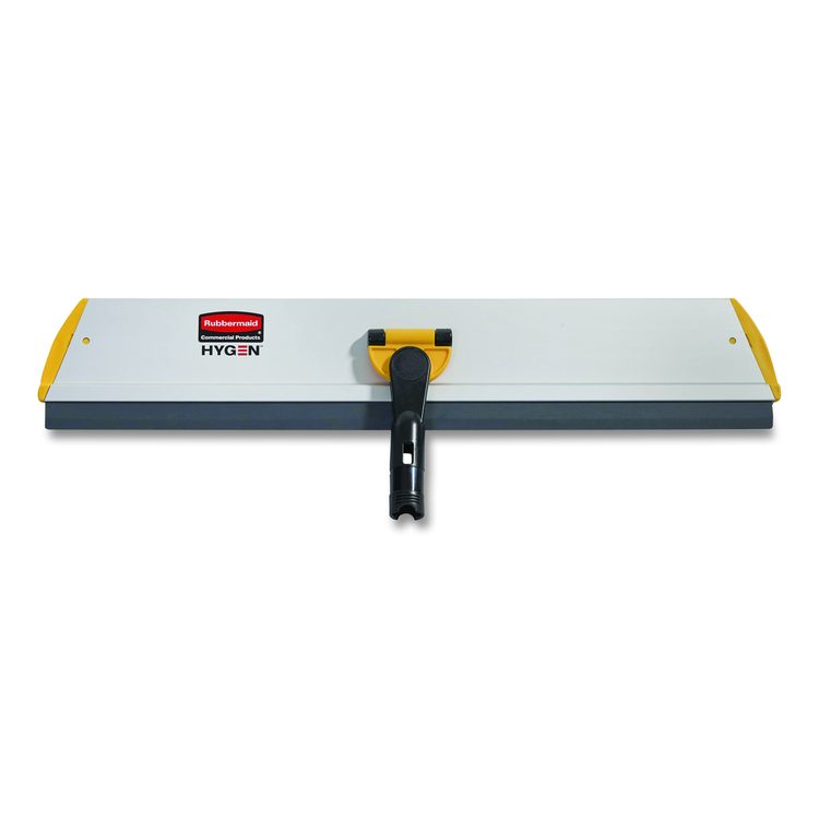 HYGEN Quick Connect Single-Sided Frame, Squeegee, 24 x 4.5, Aluminum, Yellow