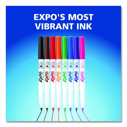 Low-Odor Dry Erase Marker Starter Set, Extra-Fine Bullet Tip, Assorted Colors, 5/Set
