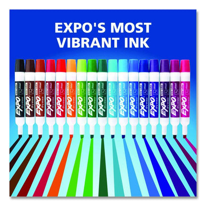 Low Odor Dry Erase Vibrant Color Markers, Broad Chisel Tip, Assorted Colors, 12/Set