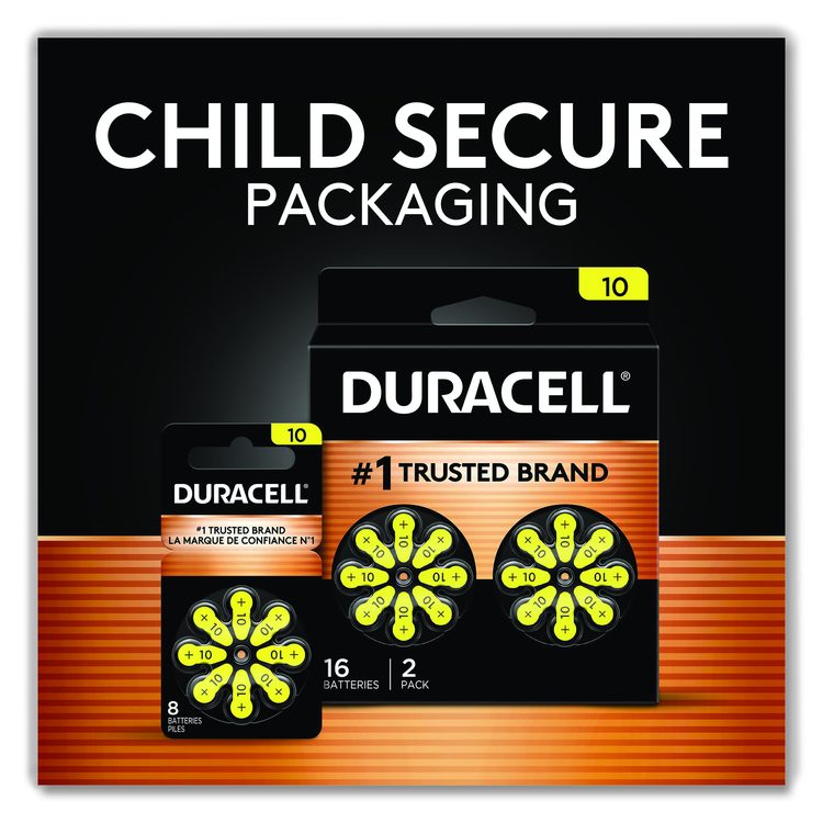 Hearing Aid Battery, #10, 16/Pack