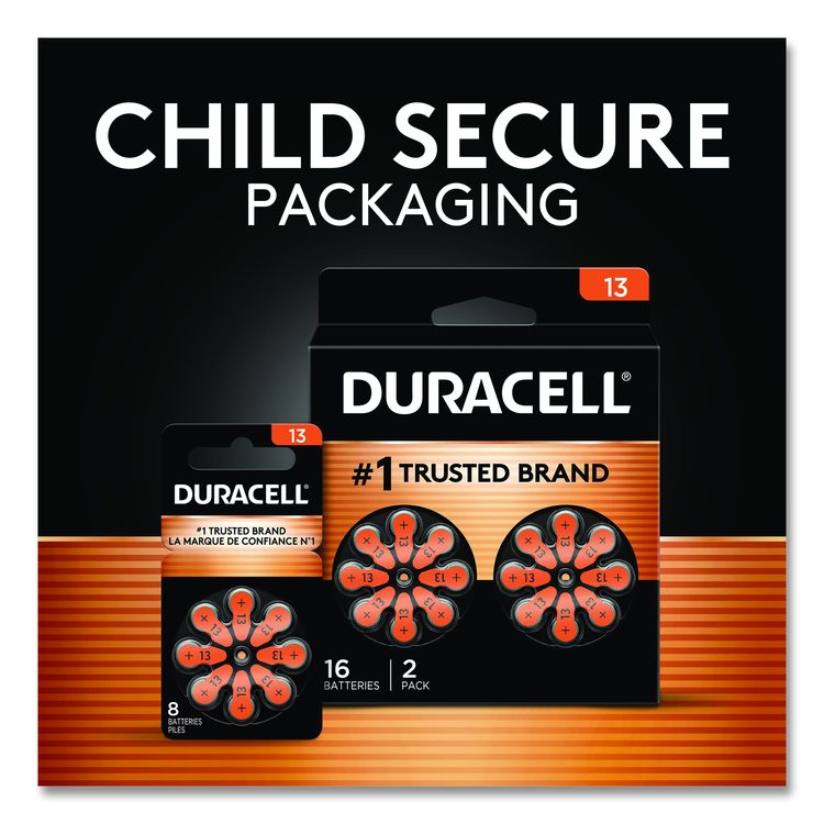 Hearing Aid Battery, #13, 8/Pack
