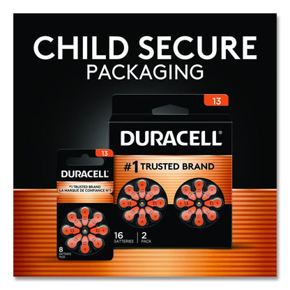 Hearing Aid Battery, #13, 8/Pack