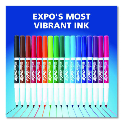 Low-Odor Dry-Erase Marker, Fine Bullet Tip, Blue, Dozen
