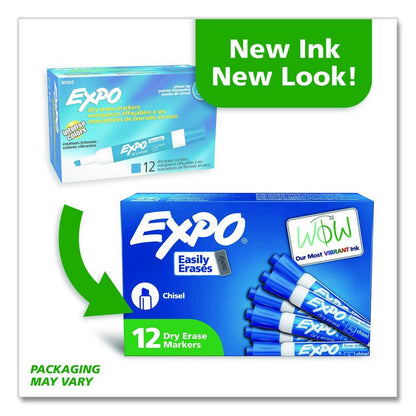 Low-Odor Dry-Erase Marker, Medium Bullet Tip, Blue, Dozen