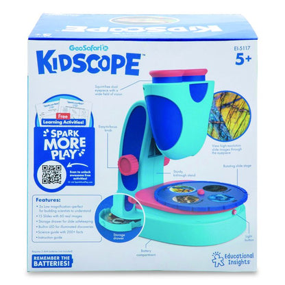 GeoSafari Jr. Kidscope, Ages 5 and Up, 3x Magnification, Blue