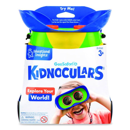 GeoSafari Jr. Kidnoculars, Ages 5 and Up, 8.6" x 7" x 8.9", Blue/Green/Yellow