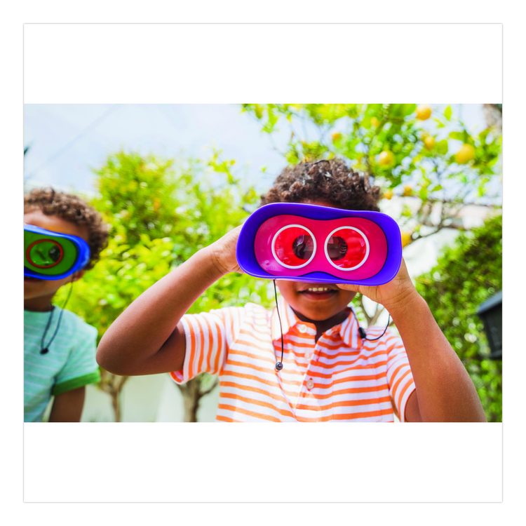 GeoSafari Jr. Kidnoculars, Ages 5 and Up, 8.6" x 7" x 8.9", Blue/Green/Yellow