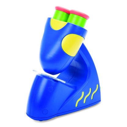 GeoSafari Jr. Talking Microscope, Ages 3 to 5, 5x Magnification, Blue