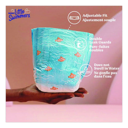 Little Swimmers, Size 5-6, 32 lbs and Up, 10/Pack, 8 Packs/Carton