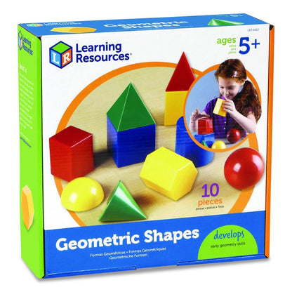 Large Geometric Shapes, Grades K to 5, 10 Pieces